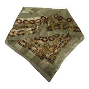 Vintage Paolo Gucci Large Silk Scarf Chainlink Pattern Boho chic